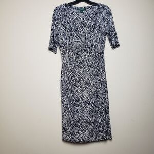 LAUREN RALPH LAUREN Printed Twist Waist Dress GMMRD